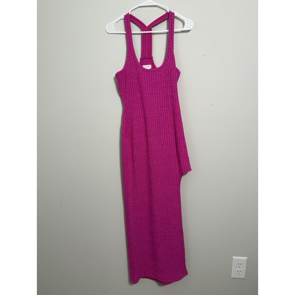 Lovers + Friends Bodycon Sweater Dress Pink Racerback Sz S Cutout Sexy Event